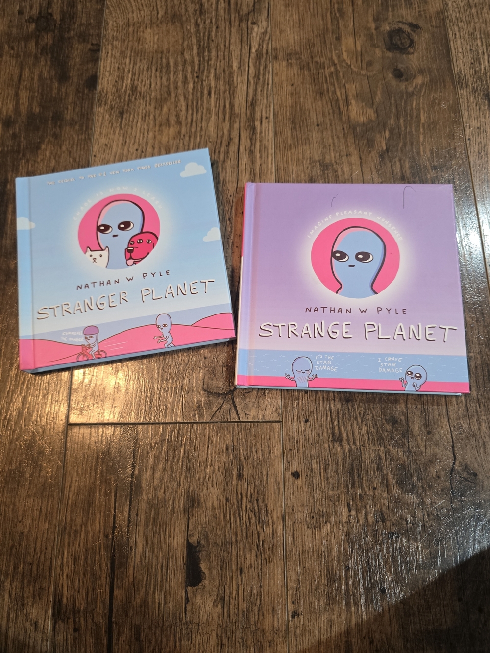 Source Unknown Strange Planet Hardcover Books - Blue & Purple Covers